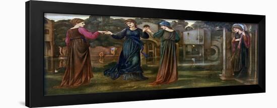 The Mill, Girls Dancing to Music by a River, 1870-Edward Burne-Jones-Framed Giclee Print