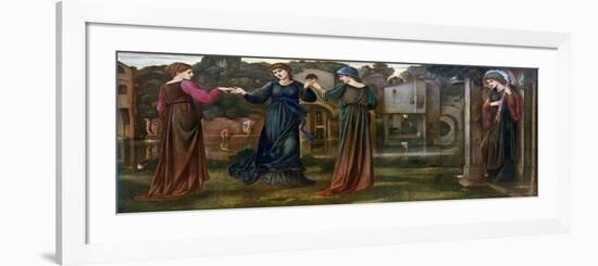 The Mill, Girls Dancing to Music by a River, 1870-Edward Burne-Jones-Framed Giclee Print