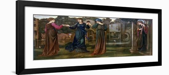 The Mill, Girls Dancing to Music by a River, 1870-Edward Burne-Jones-Framed Giclee Print