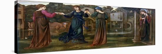 The Mill, Girls Dancing to Music by a River, 1870-Edward Burne-Jones-Stretched Canvas