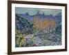The Mill of Brigand and the Ruins of Crozant Castle, Creuse, circa 1900-Jean Baptiste Armand Guillaumin-Framed Giclee Print