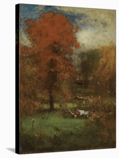 The Mill Pond, 1889-George Inness Snr.-Stretched Canvas