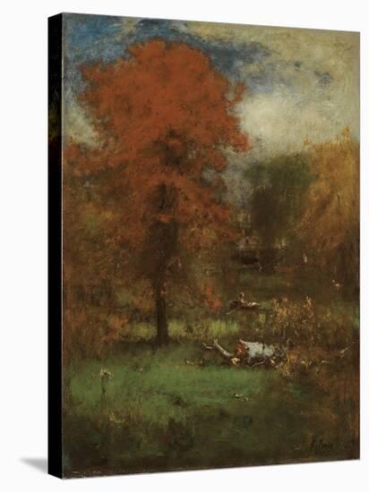 The Mill Pond, 1889-George Inness Snr.-Stretched Canvas