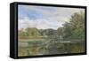 The Mill Pond, Evelyn Woods, 1860-George Vicat Cole-Framed Stretched Canvas