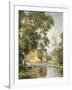 The Mill Pond, Houghton, Huntingdonshire-William Blacklock-Framed Giclee Print