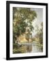 The Mill Pond, Houghton, Huntingdonshire-William Blacklock-Framed Giclee Print