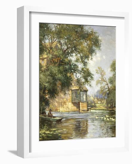 The Mill Pond, Houghton, Huntingdonshire-William Blacklock-Framed Giclee Print