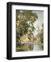 The Mill Pond, Houghton, Huntingdonshire-William Blacklock-Framed Giclee Print