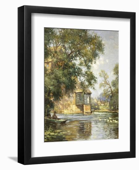 The Mill Pond, Houghton, Huntingdonshire-William Blacklock-Framed Giclee Print