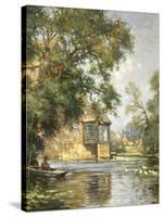 The Mill Pond, Houghton, Huntingdonshire-William Blacklock-Stretched Canvas