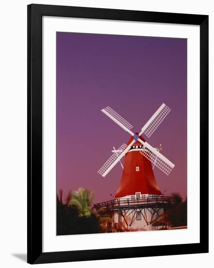 The Mill Resort Against Pink Sky, Oranjestad, Aruba-Stuart Westmoreland-Framed Photographic Print