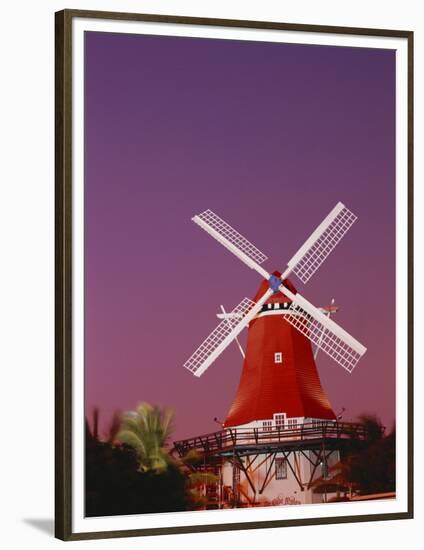 The Mill Resort Against Pink Sky, Oranjestad, Aruba-Stuart Westmoreland-Framed Photographic Print