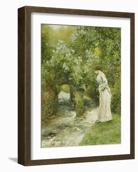 The Mill Stream in Spring-Arthur Hopkins-Framed Giclee Print