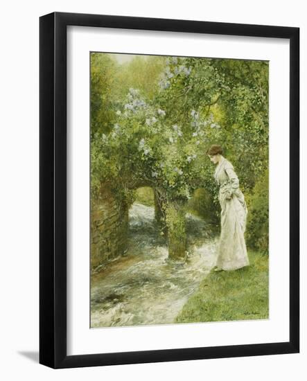 The Mill Stream in Spring-Arthur Hopkins-Framed Giclee Print