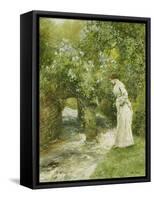 The Mill Stream in Spring-Arthur Hopkins-Framed Stretched Canvas