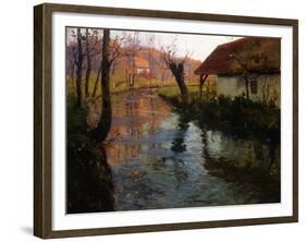 The Mill Stream-Fritz Thaulow-Framed Giclee Print