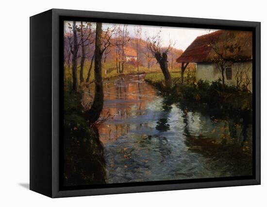 The Mill Stream-Fritz Thaulow-Framed Stretched Canvas