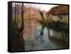 The Mill Stream-Frits Thaulow-Framed Stretched Canvas