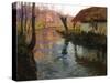 The Mill Stream-Frits Thaulow-Stretched Canvas