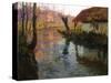 The Mill Stream-Frits Thaulow-Stretched Canvas