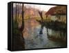 The Mill Stream-Frits Thaulow-Framed Stretched Canvas