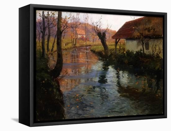 The Mill Stream-Frits Thaulow-Framed Stretched Canvas