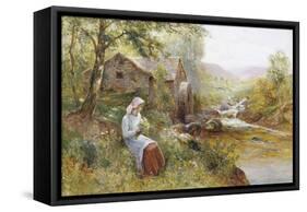 The Mill Stream-Ernest Walbourn-Framed Stretched Canvas