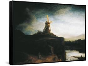 The Mill-Rembrandt van Rijn-Framed Stretched Canvas