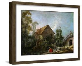 The Mill-François Boucher-Framed Giclee Print