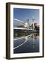 The Millennium Bridge Reflected in the Manchester Ship Canal, Salford Quays, Salford-Ruth Tomlinson-Framed Photographic Print