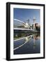 The Millennium Bridge Reflected in the Manchester Ship Canal, Salford Quays, Salford-Ruth Tomlinson-Framed Photographic Print