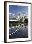 The Millennium Bridge Reflected in the Manchester Ship Canal, Salford Quays, Salford-Ruth Tomlinson-Framed Photographic Print