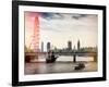 The Millennium Wheel and Houses of Parliament - Views of Hungerford Bridge and Big Ben - London-Philippe Hugonnard-Framed Photographic Print