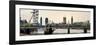 The Millennium Wheel and Houses of Parliament - Views of Hungerford Bridge and Big Ben - London-Philippe Hugonnard-Framed Photographic Print