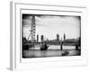 The Millennium Wheel and Houses of Parliament - Views of Hungerford Bridge and Big Ben - London-Philippe Hugonnard-Framed Photographic Print