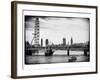 The Millennium Wheel and Houses of Parliament - Views of Hungerford Bridge and Big Ben - London-Philippe Hugonnard-Framed Photographic Print