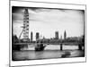 The Millennium Wheel and Houses of Parliament - Views of Hungerford Bridge and Big Ben - London-Philippe Hugonnard-Mounted Photographic Print