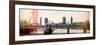 The Millennium Wheel and Houses of Parliament - Views of Hungerford Bridge and Big Ben - London-Philippe Hugonnard-Framed Photographic Print