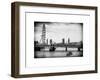 The Millennium Wheel and Houses of Parliament - Views of Hungerford Bridge and Big Ben - London-Philippe Hugonnard-Framed Art Print