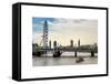 The Millennium Wheel and Houses of Parliament - Views of Hungerford Bridge and Big Ben - London-Philippe Hugonnard-Framed Stretched Canvas