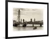 The Millennium Wheel and Houses of Parliament - Views of Hungerford Bridge and Big Ben - London-Philippe Hugonnard-Framed Art Print