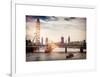 The Millennium Wheel and Houses of Parliament - Views of Hungerford Bridge and Big Ben - London-Philippe Hugonnard-Framed Art Print