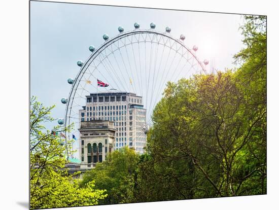 The Millennium Wheel View - UK Landscape - London - UK - England - United Kingdom - Europe-Philippe Hugonnard-Mounted Art Print