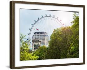 The Millennium Wheel View - UK Landscape - London - UK - England - United Kingdom - Europe-Philippe Hugonnard-Framed Art Print