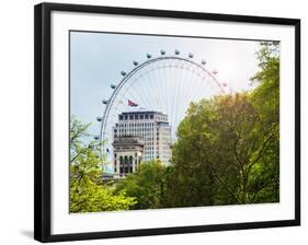 The Millennium Wheel View - UK Landscape - London - UK - England - United Kingdom - Europe-Philippe Hugonnard-Framed Art Print