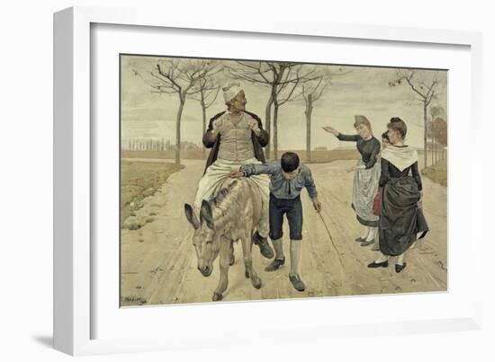 The Miller, His Son and the Donkey-Ferdinand Hodler-Framed Giclee Print