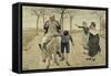 The Miller, His Son and the Donkey-Ferdinand Hodler-Framed Stretched Canvas