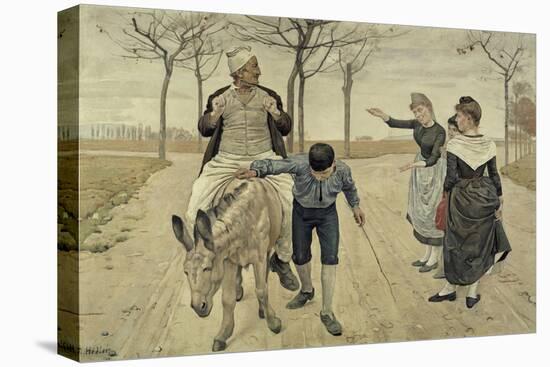 The Miller, His Son and the Donkey-Ferdinand Hodler-Stretched Canvas