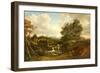 The Miller's Linn, Inveraray, 1818 (Oil on Panel)-Patrick Nasmyth-Framed Giclee Print