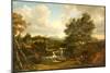 The Miller's Linn, Inveraray, 1818 (Oil on Panel)-Patrick Nasmyth-Mounted Giclee Print